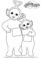 coloriage Telettubies bras dessous